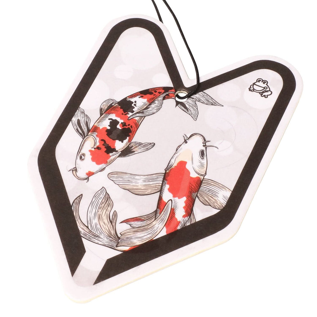 Young Leaf Lucky Koi Lychee Squash Paper Hanging Air Freshener