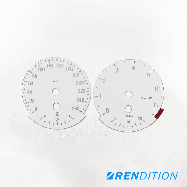 BMW E9X GAUGE FACE / GAUGE OVERLAY FOR 318, 320, 323, 325,328, 330, 335, M3