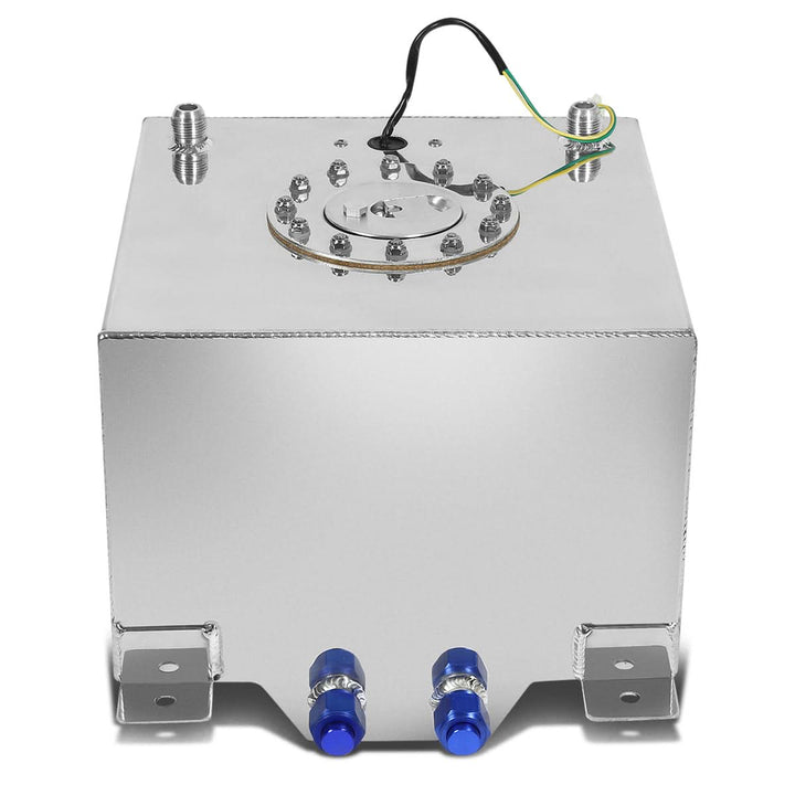 8 Gallon Aluminum Fuel Cell Gas Tank with Level Sender - Polished