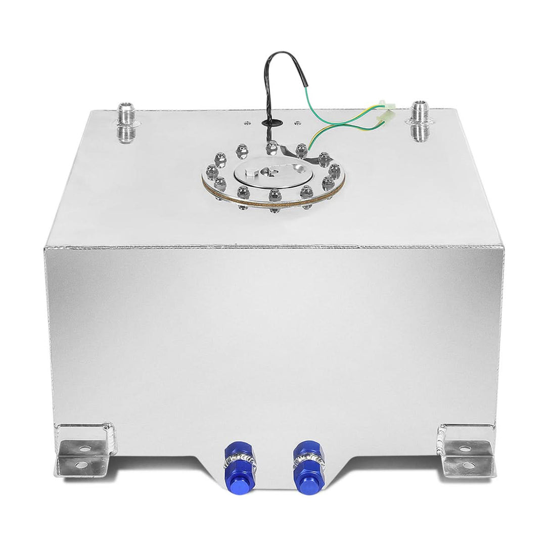 10 Gallon Aluminum Fuel Cell Gas Tank with Level Sender - Polished