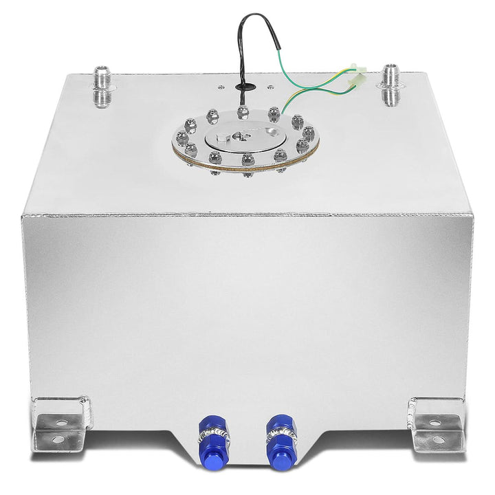 15.5 Gallon Aluminum Fuel Cell Gas Tank with Level Sender - Polished