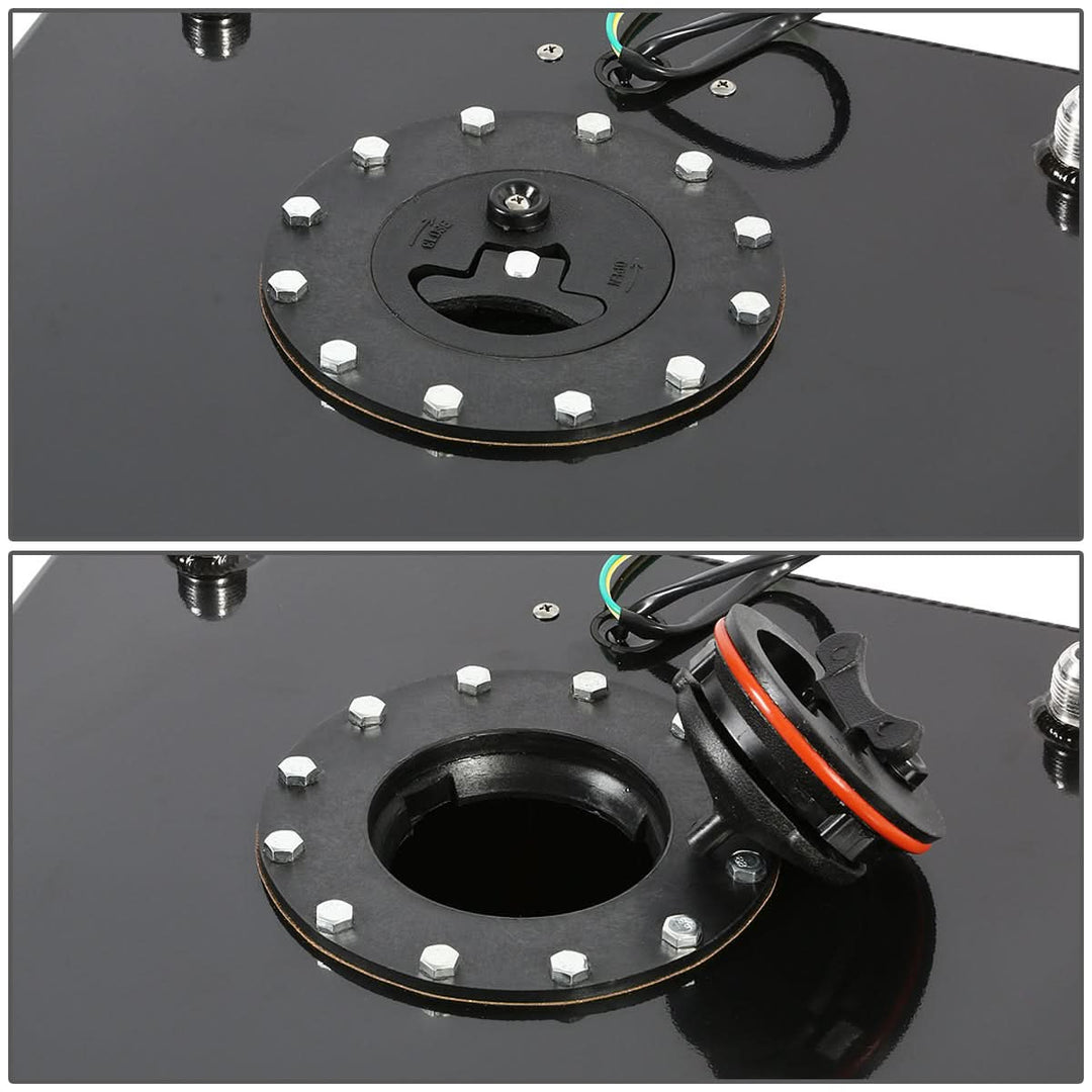 15.5 Gallon Fuel Cell Gas Tank with Level Sender - Aluminum