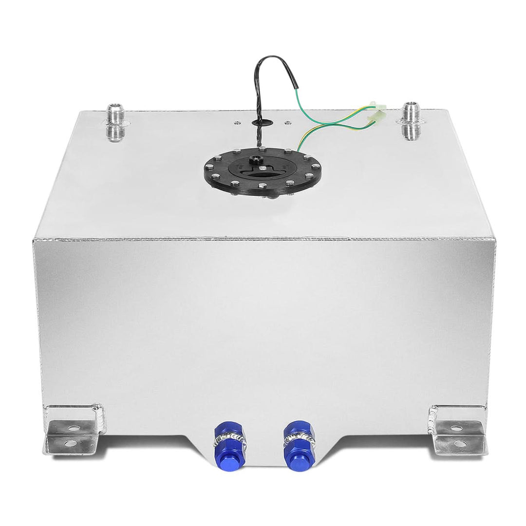 15 Gallon Aluminum Fuel Cell Gas Tank with Level Sender - Polished