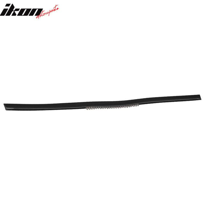 Universal M3 Style Unpainted Rear Trunk Lip W/ Tail LED Brake Light PU