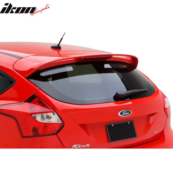 2012-2018 Focus Hatchback Painted ABS Rear Roof Spoiler Wing