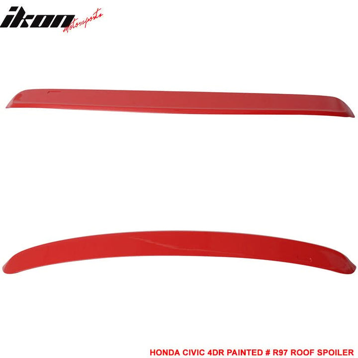 1996-2000 Honda Civic Sedan 4Dr Rear Window Roof Spoiler Wing ABS