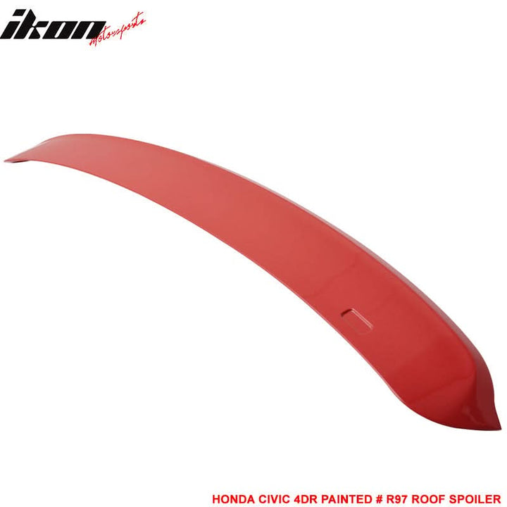 1996-2000 Honda Civic Sedan 4Dr Rear Window Roof Spoiler Wing ABS