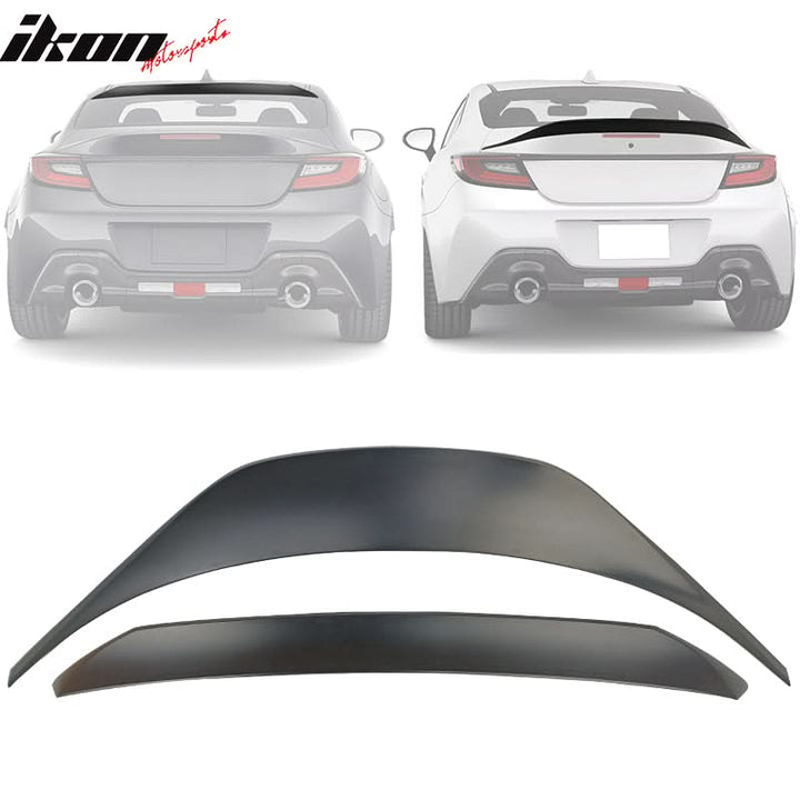 2022-2025 Subaru BRZ GR86 Unpainted IKON Roof + TRD Trunk Spoiler ABS