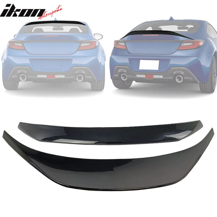 2022-2025 Subaru BRZ GR86 #D4S Black IKON Roof + TRD Trunk Spoiler ABS