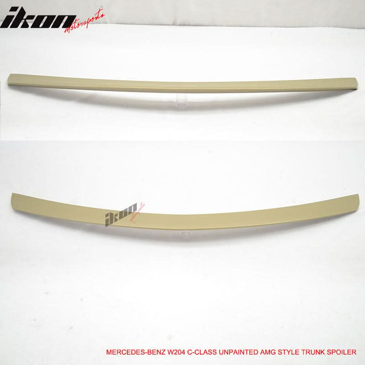 2008-2014 Benz C-Class W204 AMG Style Unpainted Trunk Spoiler Wing ABS