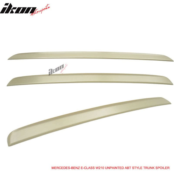 1995-2001 Benz E-Class W210 E430 4-Door Black Rear Spoiler Wing ABS