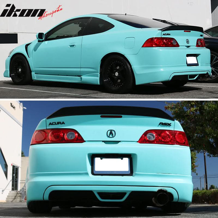 2002-2006 Acura RSX IKON Duckbill Type Matte Black Rear Spoiler Wing