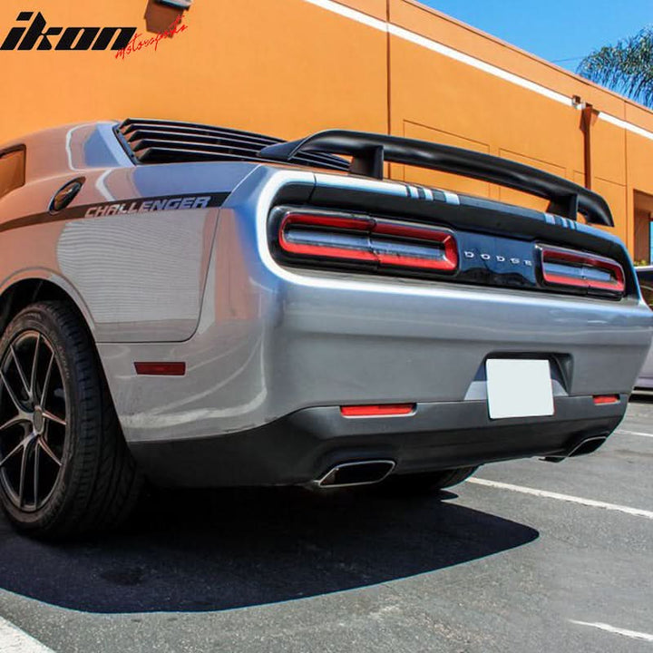 2008-2023 Dodge Challenger OEM Style Matte Black Rear Spoiler Wing ABS