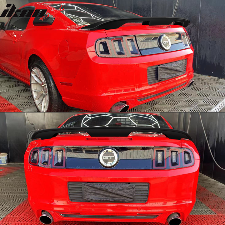 2010-2014 Ford Mustang 2020 GT500 Style Trunk Spoiler Wing ABS