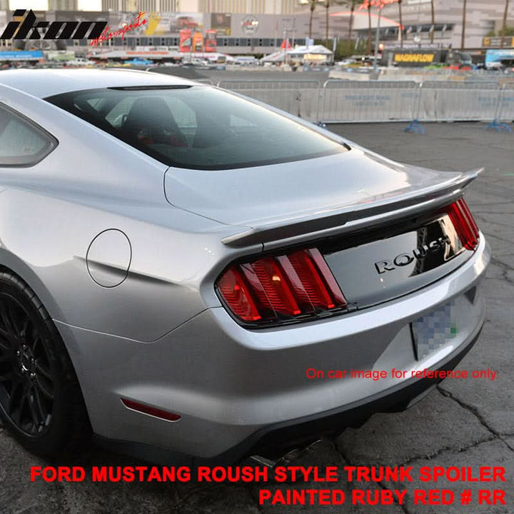 Fits 15-23 Ford Mustang Coupe Rear Spoiler Wing #RR-Ruby Red Metallic