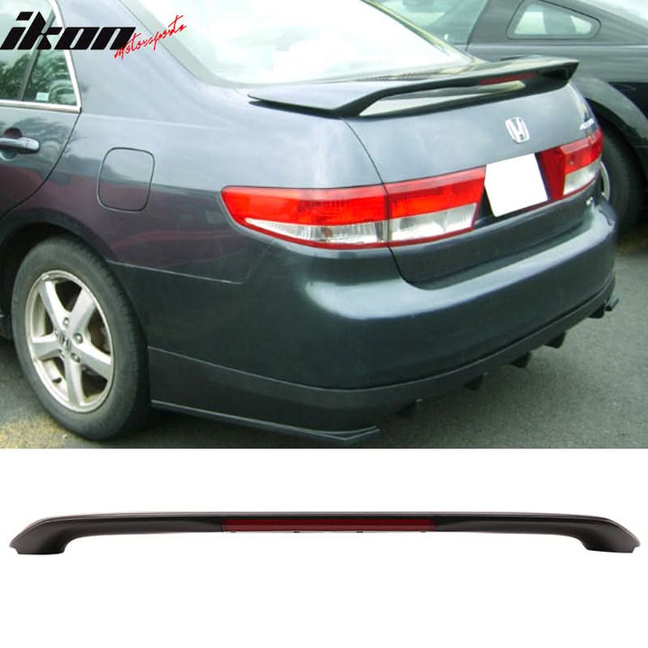 2003-2005 Honda Accord Sedan OEM Style 3rd LED Brake Trunk Spoiler ABS