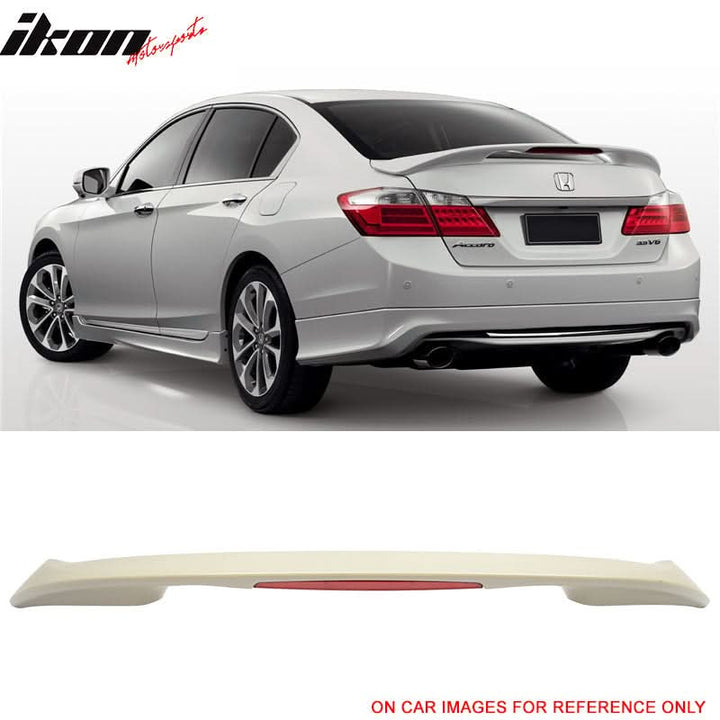2013-2016 Honda Accord MD Style Unpainted Rear Spoiler Wing ABS