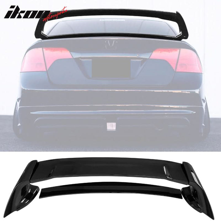 2006-2011 Honda Civic Rear Spoiler Wing Mugen Style ABS