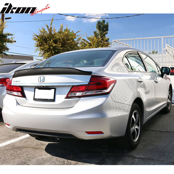 2013-2015 Honda Civic Duckbill V2 Style Rear Trunk Spoiler PP