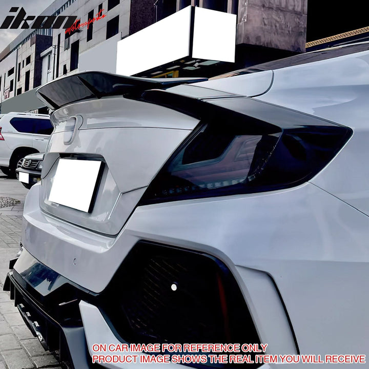 2016-2021 Honda Civic Sedan R Style Trunk Spoiler ABS