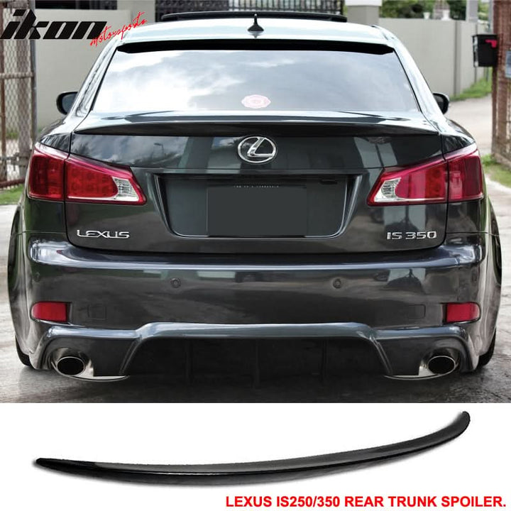 Fits 06-13 Lexus Is250 Type Sport PU Roof Spoiler + Trunk Spoiler