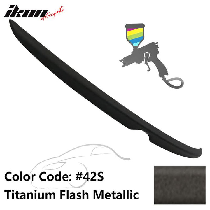 Matte Fits 14-18 Mazda 3 Mazda3 Sedan Flush Factory Trunk Spoiler