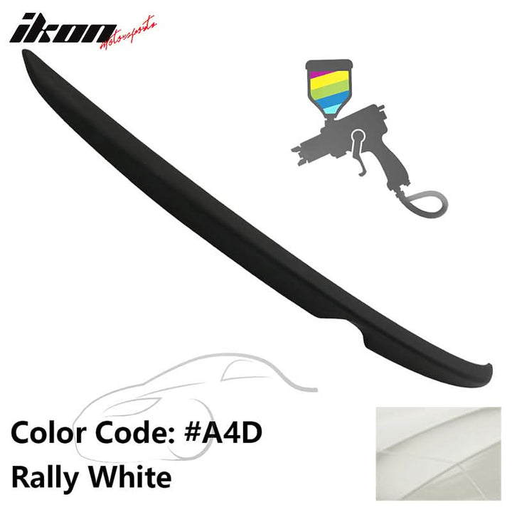 Matte Fits 14-18 Mazda 3 Mazda3 Sedan Flush Factory Trunk Spoiler