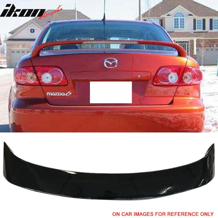 2003-2008 Mazda 6 Sedan Painted Trunk Spoiler ABS