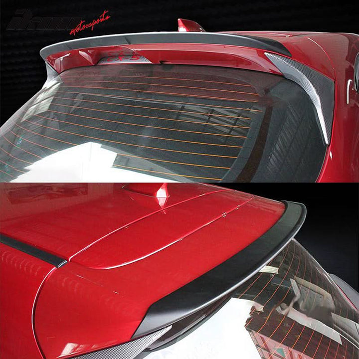 2013-2016 Mazda CX-5 Unpainted Black Rear Spoiler Wing Lip Wing - ABS