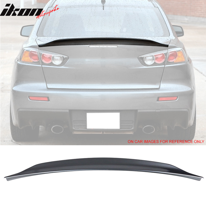 2008-2017 Mitsubishi Lancer EVO X 10 RS Rear Trunk Spoiler ABS