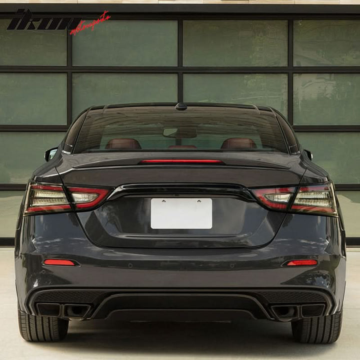 2016-2023 Nissan Maxima OE Style Rear Spoiler Wing LED Brake Light ABS