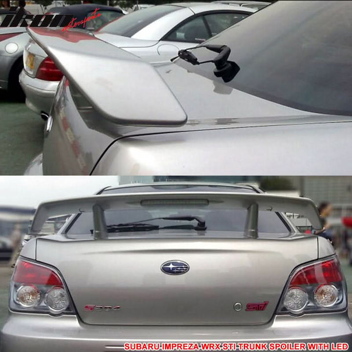 2002-2007 Subaru Impreza WRX STI Unpainted OE Style Rear Spoiler Wing