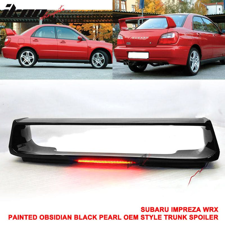 2002-2007 Subaru Impreza WRX Sti OE Trunk Spoiler w/ 3RD Brake Light