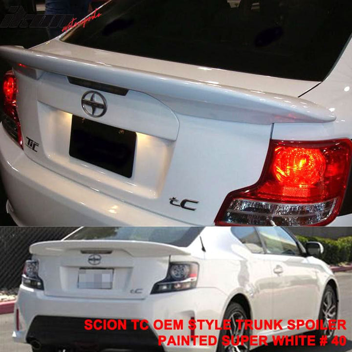 2011-2016 Scion tC Painted Color ABS Rear Spoiler Wing