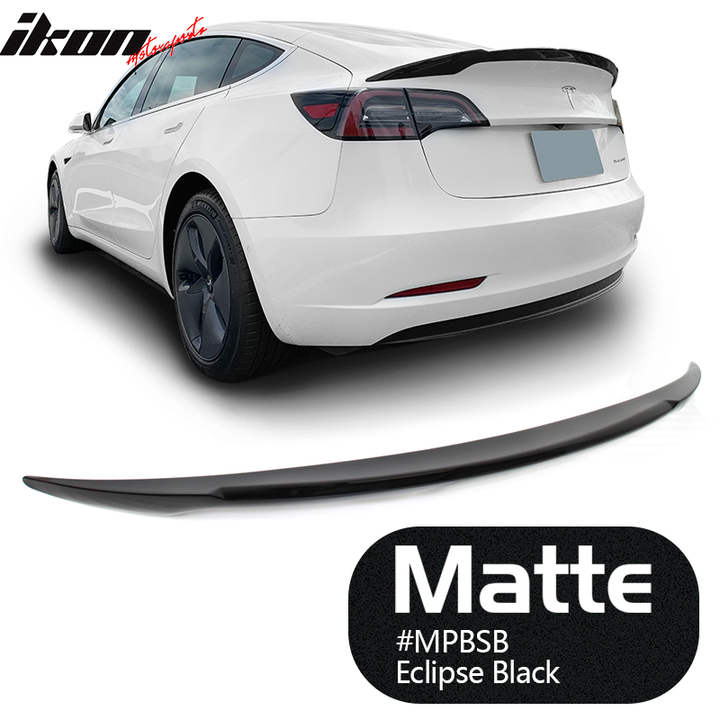 2017-2023 Tesla 3 Sedan 4-Door IKON V Trunk Spoiler ABS