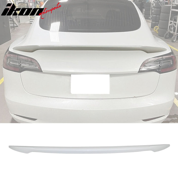 2017-2023 Tesla 3 Sedan 4-Door IKON V Trunk Spoiler ABS