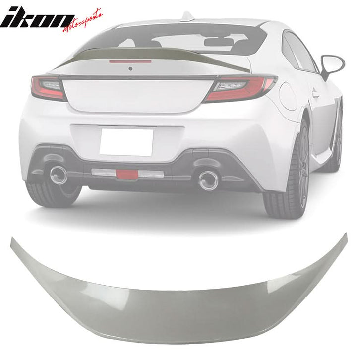 2022-2025 Subaru BRZ GR86 #K1X White V Roof + TRD Trunk Spoiler ABS