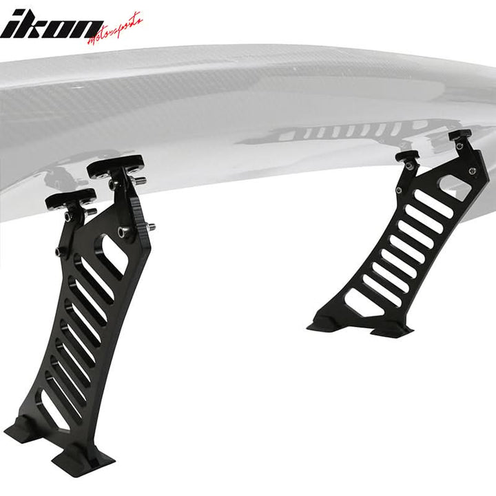 Universal Rear Trunk Spoiler Wing Legs Bracket Stand Mount Side Plate