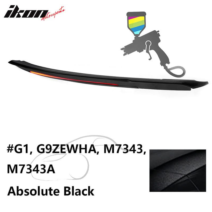 2015-2023 Ford Mustang Coupe Convertible Long LED Trunk Spoiler ABS