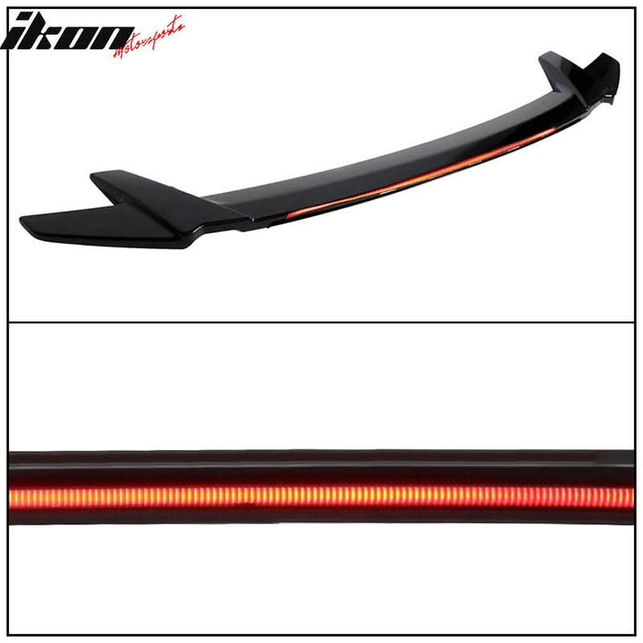 2016-2021 Honda Civic Sedan Long LED Style Trunk Spoiler Wing Lip ABS