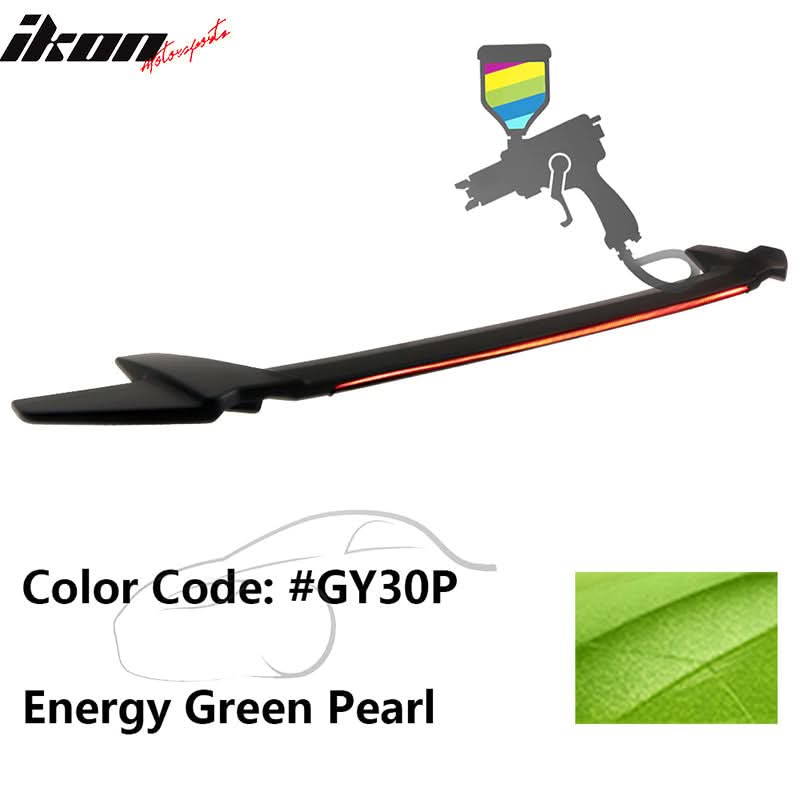 2016-2021 Honda Civic Sedan Long LED Style Trunk Spoiler Wing Lip ABS