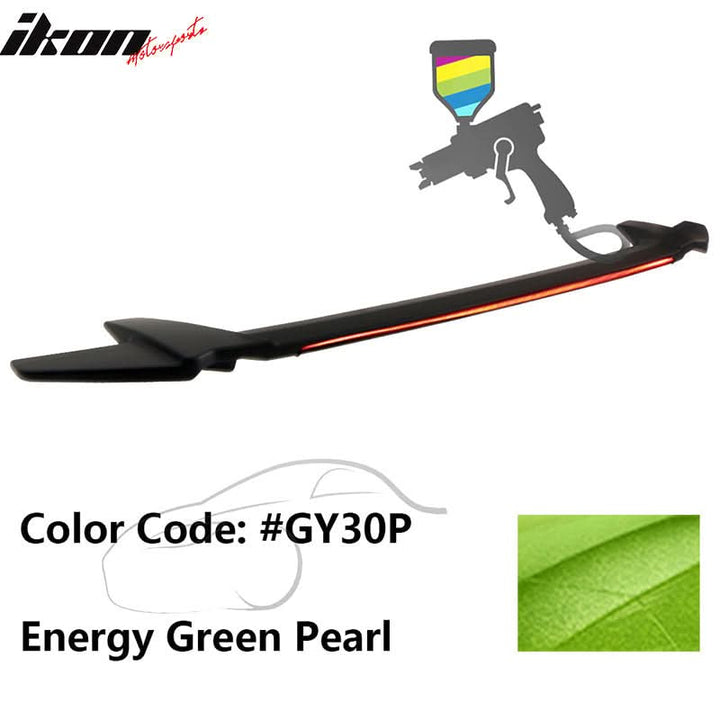 2016-2021 Honda Civic Sedan Long LED Style Trunk Spoiler Wing Lip ABS