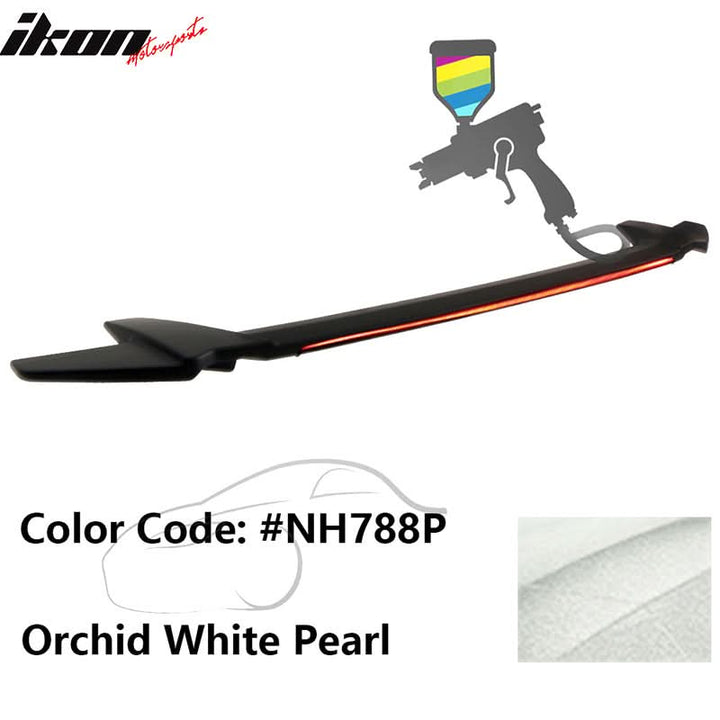 2016-2021 Honda Civic Sedan Long LED Style Trunk Spoiler Wing Lip ABS