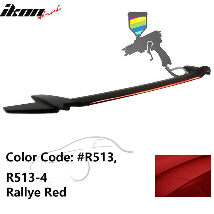 2016-2021 Honda Civic Sedan Long LED Style Trunk Spoiler Wing Lip ABS