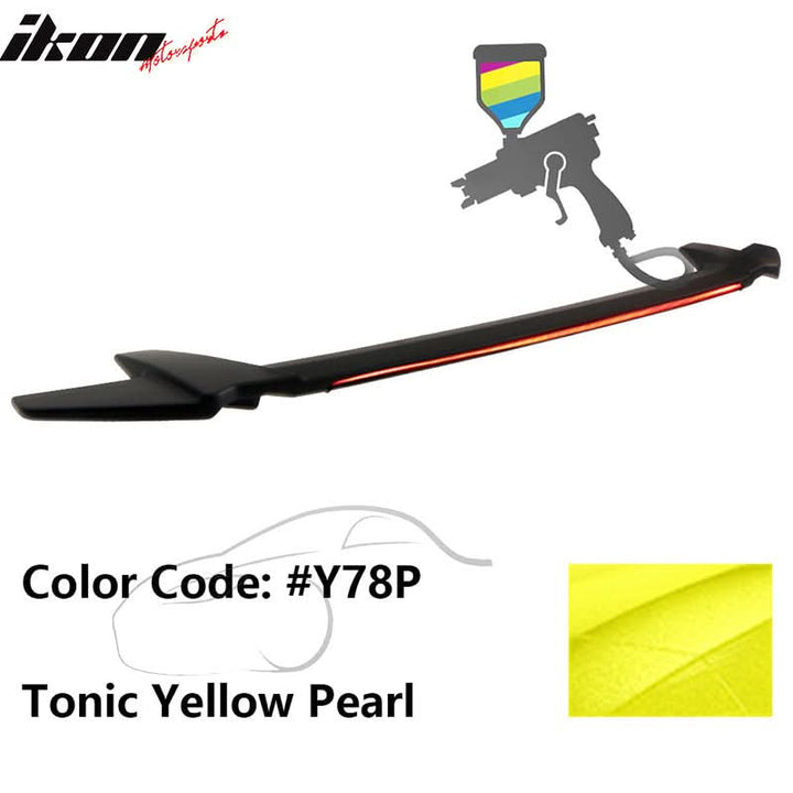 2016-2021 Honda Civic Sedan Long LED Style Trunk Spoiler Wing Lip ABS