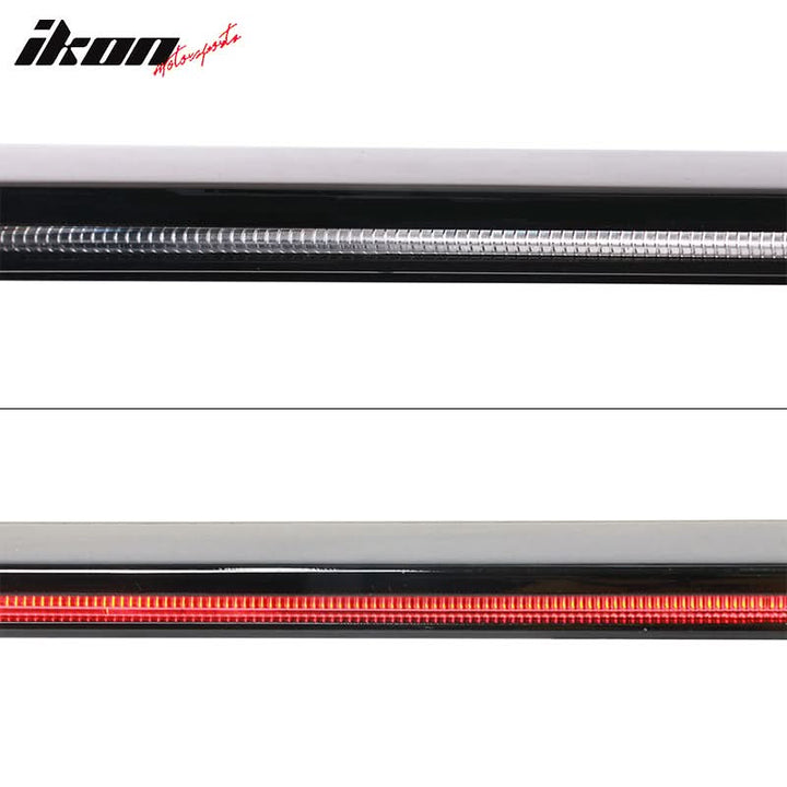 2016-2021 Honda Civic Sedan Long LED Matte Black Trunk Spoiler ABS