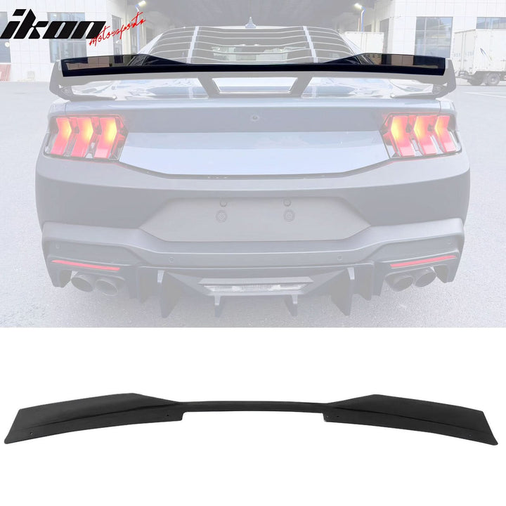 2024-2025 Ford Mustang Dark Horse Gloss Trunk Spoiler W/ Gurney Glap