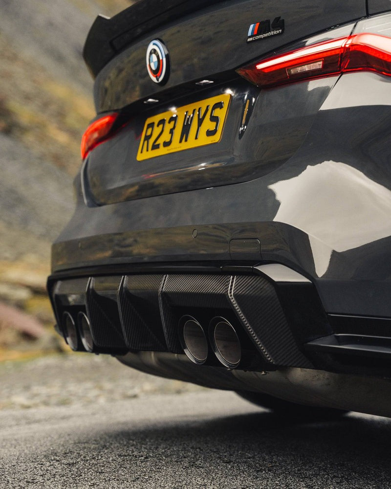 BMW G80 G81 M3 & G82 M4 Pre-Preg Carbon Fiber OEM Style Rear Diffuser ...