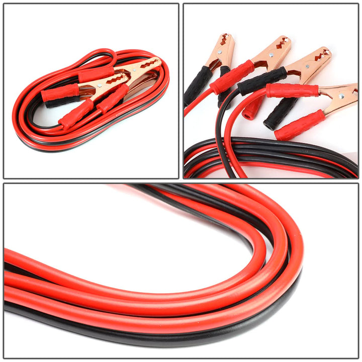 12 Ft Booster Cables - 8 Gauge 250 Amp Jumper Cables