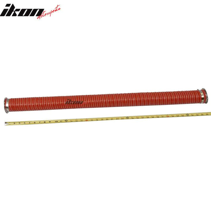 2.5X40" 2PC Brake Cooling Dual Layerinsulation Hose Flange Aluminum